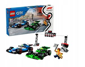 LEGO City 60474 F1 bolidami Racing Bulls Red bull VCARB Kick Sauber formuła