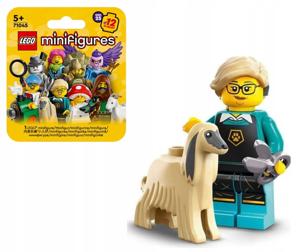 LEGO Minifigures SERIA 25 Psia fryzjerka z Psem Pet Groomer & hound
