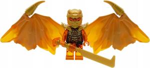 LEGO Ninjago - figurka Cole Golden Dragon Smoczy klocki ninja go
