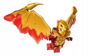 LEGO Ninjago Złoty Smoczy Kai ze skrzydłami Golden Dragon klocki ninja go